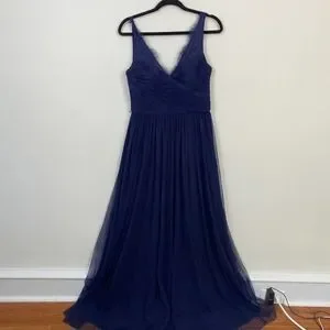 Anthropologie BHLDN Fleur Navy Bridesmaid Dress